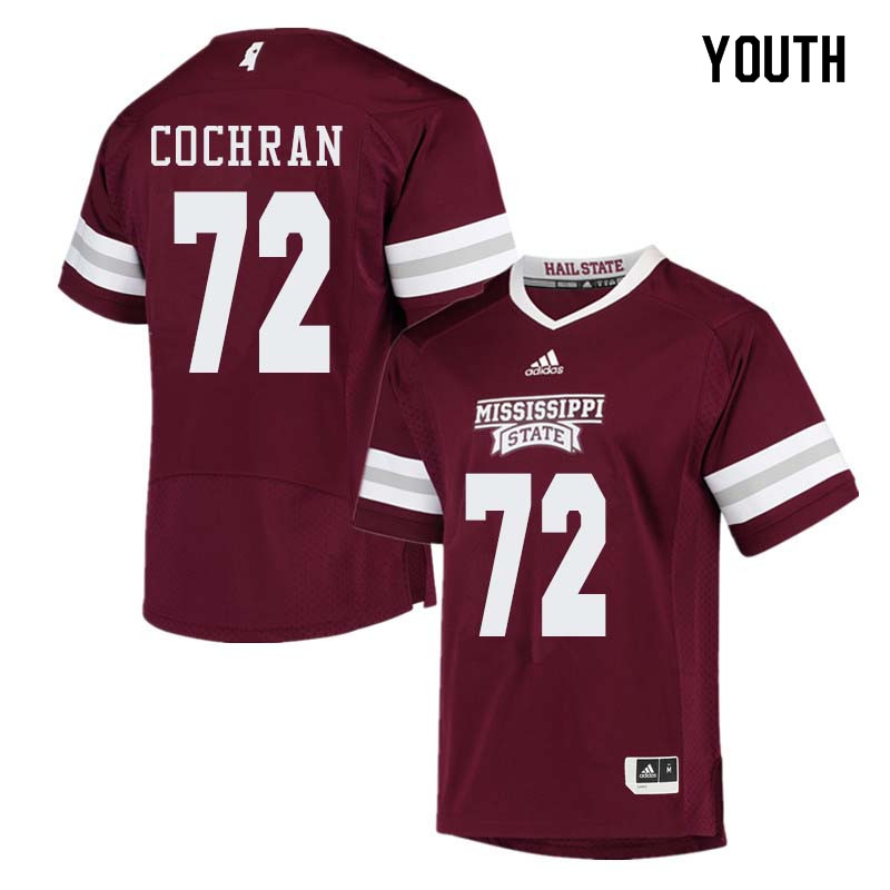 Youth #72 Ronald Cochran Mississippi State Bulldogs College Football Jerseys Sale-Maroon